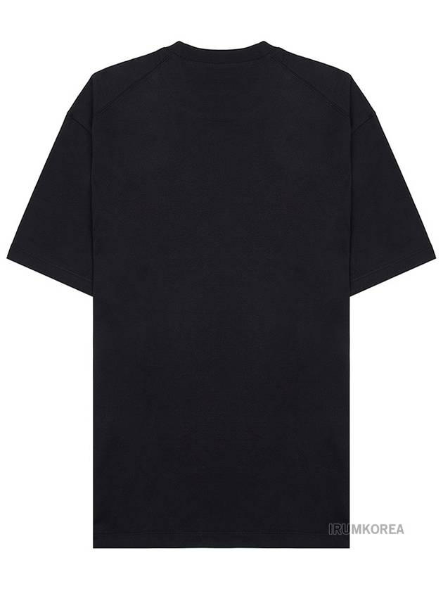 Graphic Cotton Short Sleeve T-Shirt Black - Y-3 - BALAAN 3