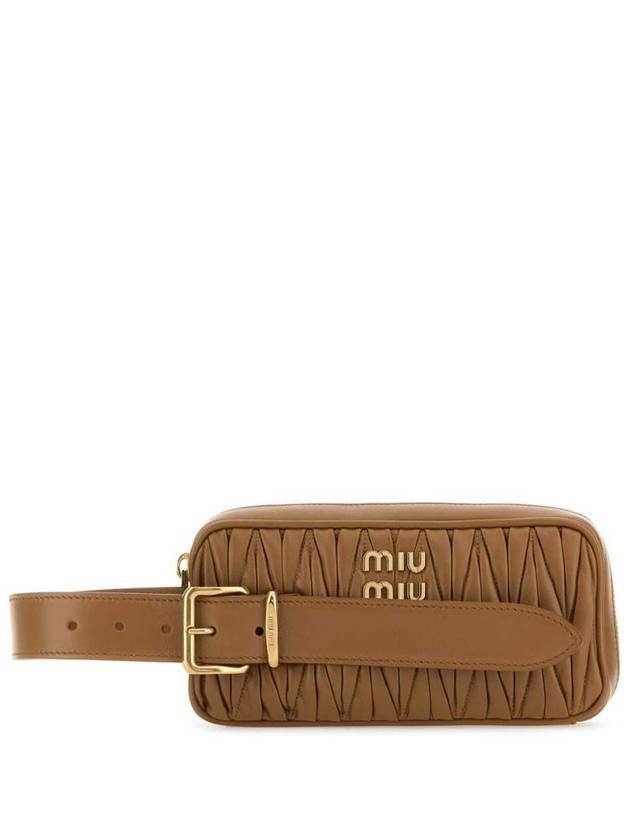 biscuit leather pouch bag - MIU MIU - BALAAN 2