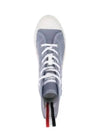 Women's RWB Striped High Top Sneakers Blue - THOM BROWNE - BALAAN 2