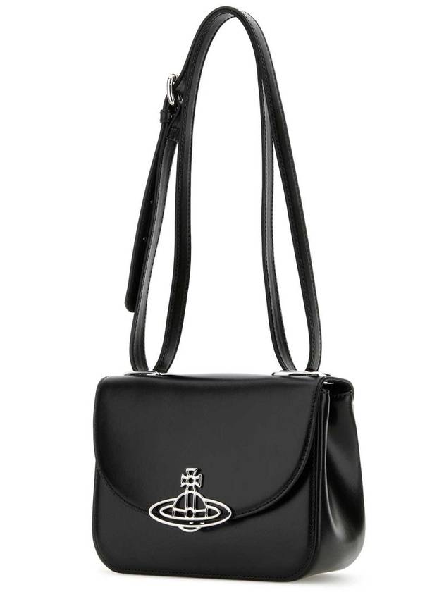 Linda Logo Plaque Cross Bag Black - VIVIENNE WESTWOOD - BALAAN 4