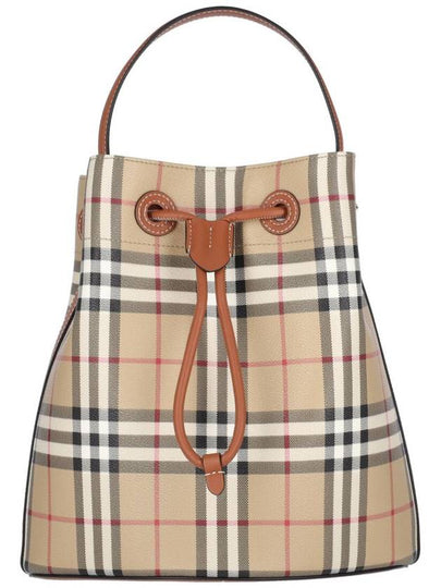 Vintage Check Bucket Bag Beige - BURBERRY - BALAAN 2