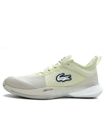 AG LT23 Lite SFA Tennis Low Top Sneakers Yellow White - LACOSTE - BALAAN 1