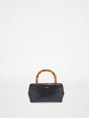 Goji Bamboo Mini Tote Bag Black - JIL SANDER - BALAAN 2