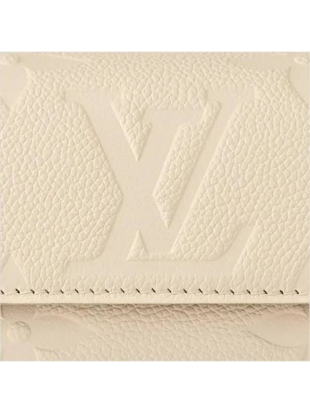 Ivy Monogram Chain Wallet Empreinte Cream - LOUIS VUITTON - BALAAN 7