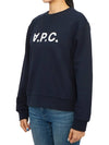 Elisa Logo Print Sweatshirt Navy - A.P.C. - BALAAN 3