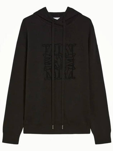 All sizes Pamir virgin wool hooded knit black - MAX MARA - BALAAN 1