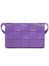 Intrecciato Cassette Cross Bag Purple - BOTTEGA VENETA - BALAAN 2