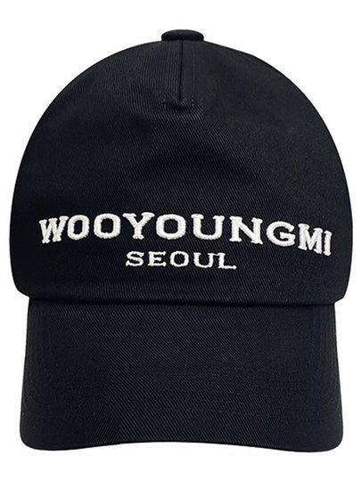 Embroidery Logo Seoul Ball Cap Black - WOOYOUNGMI - BALAAN 2