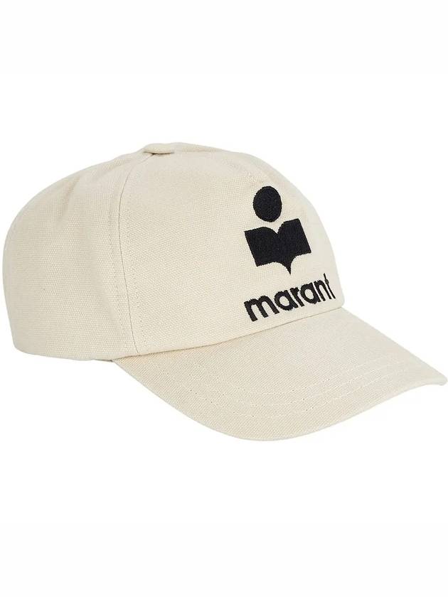 Tyron Logo Ball Cap Ecru - ISABEL MARANT - BALAAN 3