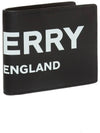 England Logo Printed Half Wallet Black - BURBERRY - BALAAN 3