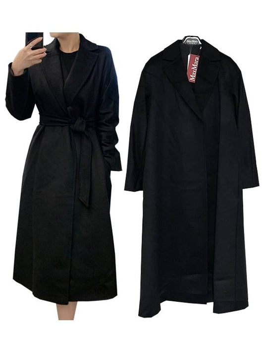 Prater Virgin Wool Single Coat Black - MAX MARA - BALAAN 2