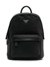 Logo Plaque Backpack Black - EMPORIO ARMANI - BALAAN 1