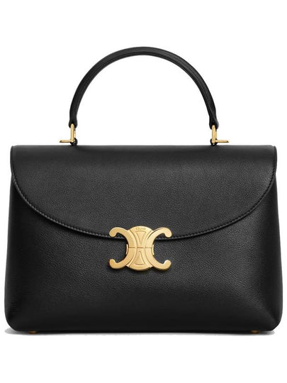 Medium Nino Supple Calfskin Cross Bag Black - CELINE - BALAAN 2