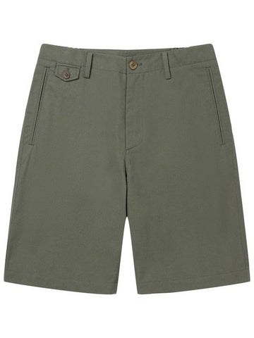 24SS Men's Cotton NoTuck Shorts Khaki SWDQEMPA01KK - SOLEW - BALAAN 1