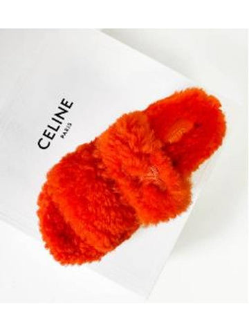 shearling fur sandals - CELINE - BALAAN 1