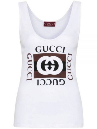 Logo Sleeveless White - GUCCI - BALAAN 2