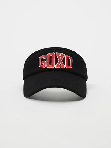 Logo Casual Fit Visor Black - GOXO - BALAAN 1