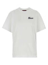 Embroidered Cotton Short Sleeve T-Shirt Off White - GUCCI - BALAAN 2