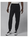 Jordan Brooklyn Fleece Pants M Black White FV7277 010 - NIKE - BALAAN 2