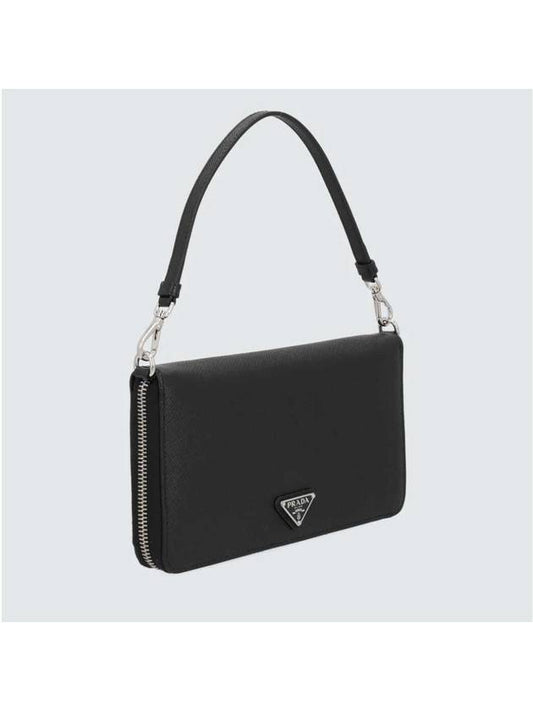 Saffiano Strap Pouch Black 2ML051 - PRADA - BALAAN 1