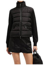 Women's Padding Zip-Up Sweatshirt Black - MONCLER - BALAAN 7