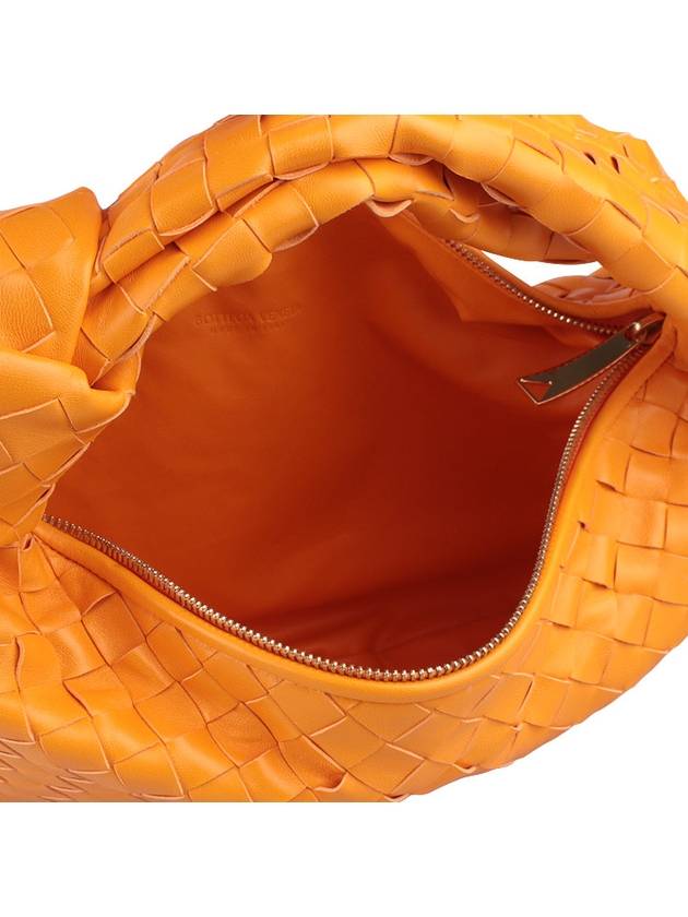 Teen Jodie Intrecciato Leather Tote Bag Orange - BOTTEGA VENETA - BALAAN 9