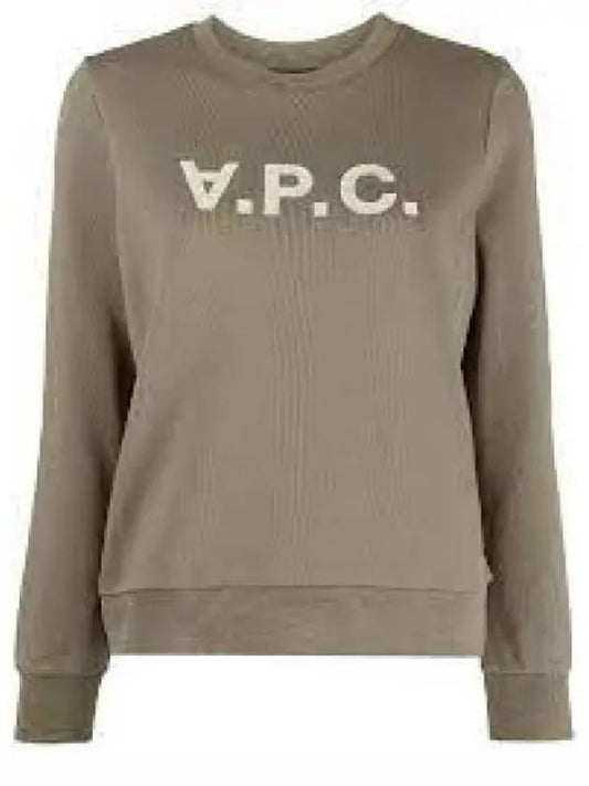 Women's VPC Logo Print Sweatshirt Green - A.P.C. - BALAAN 2