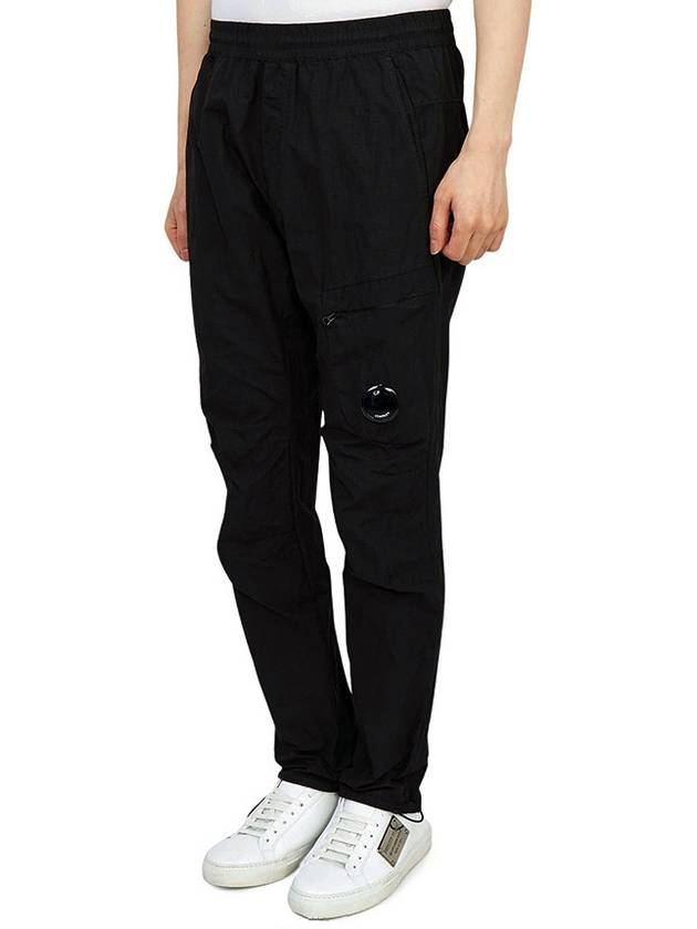 Men's Lens Wappen Cargo Straight Pants Black - CP COMPANY - BALAAN 5