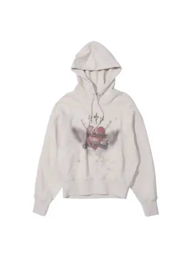 Hedonism Tencel Hoodie Dirty White - SCULPTOR - BALAAN 1