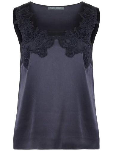 Alberta Ferretti Satin Tank Top - ALBERTA FERRETTI - BALAAN 1