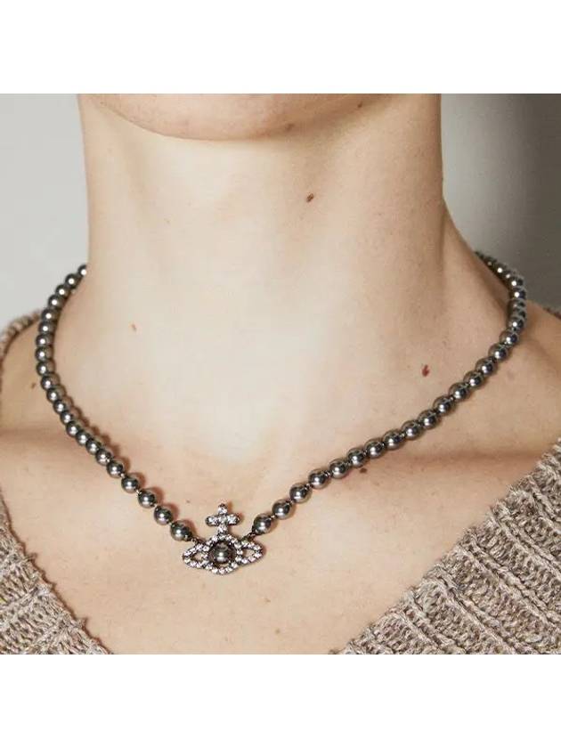 Olympia Pearl Necklace Grey - VIVIENNE WESTWOOD - BALAAN 2