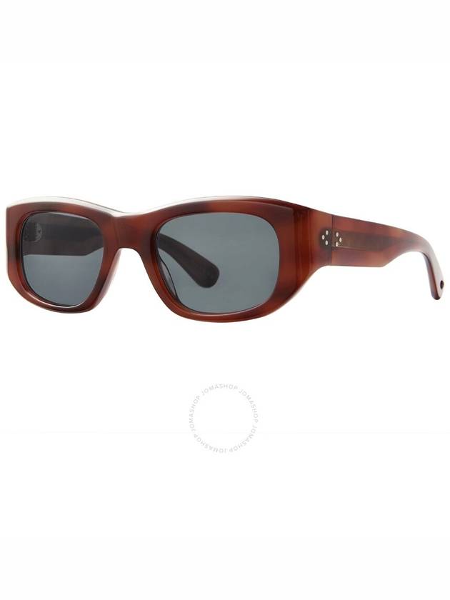 Garrett Leight LAGUNA SUN Blue Smoke Rectangular Sunglasses 2140 VINBRT/BS 50 - GARRETT LEIGHT - BALAAN 2