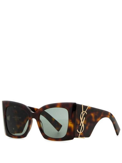 Eyewear Oversize Frame Sunglasses Havana Brown - SAINT LAURENT - BALAAN 2