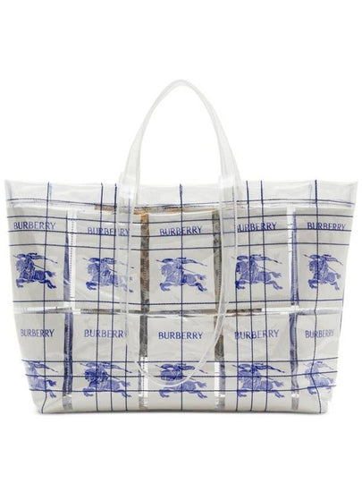 EKD Label Tote Bag White - BURBERRY - BALAAN 2