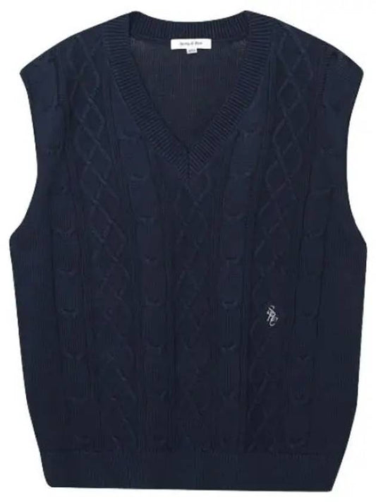 Cable Knit Vest Women s - SPORTY & RICH - BALAAN 1