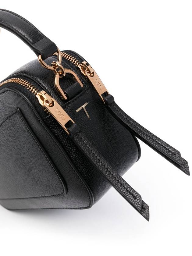 T Timeless Leather Cross Bag Black - TOD'S - BALAAN 5