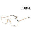 Glasses Frame VFU502 0F47 Round Metal Women's Glasses - FURLA - BALAAN 2