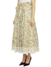 Drawstring Long A-line Skirt Ivory - DIOR - BALAAN 3