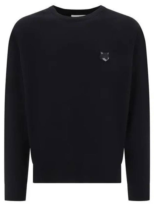 Bold Fox Head Patch Oversized Sweatshirt Black - MAISON KITSUNE - BALAAN 2