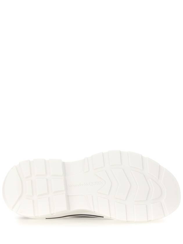 Tread Slick Platform Low Top Sneakers Black White - ALEXANDER MCQUEEN - BALAAN 6