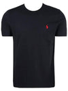 Men's Embroidered Pony Short Sleeve T-Shirt Black - POLO RALPH LAUREN - BALAAN 3