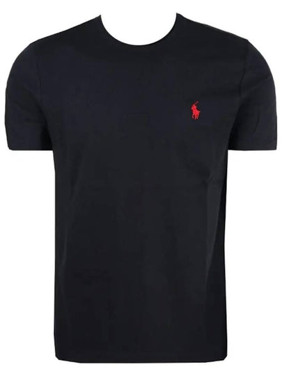 Men's Embroidered Pony Short Sleeve T-Shirt Black - POLO RALPH LAUREN - BALAAN 2