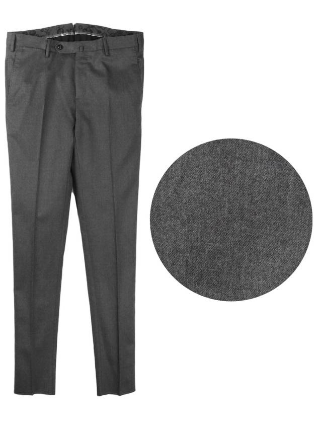 Slim fit wool cotton brown pants - PT TORINO - BALAAN 1