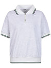 Knit collar half zip-up pique t-shirt MW4ME452 - P_LABEL - BALAAN 8