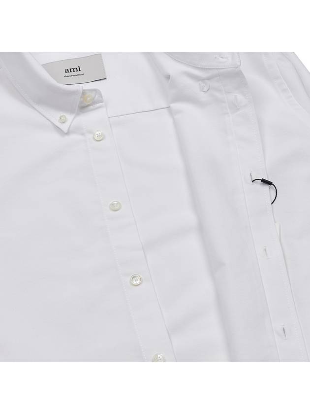 De Coeur Long Sleeve Shirt Ivory - AMI - BALAAN 11