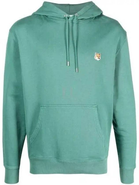 Fox Head Patch Regular Hoodie Teal Grey - MAISON KITSUNE - BALAAN 2