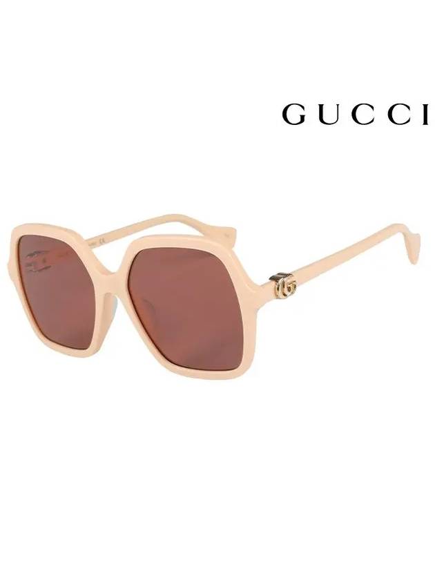 Eyewear Square Frame Sunglasses Pink - GUCCI - BALAAN.