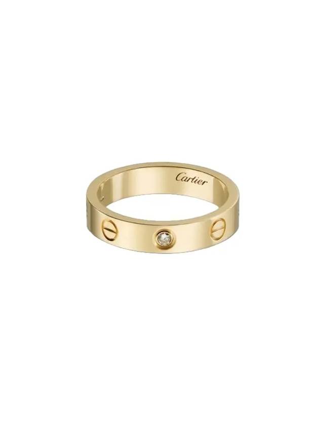 Love Wedding Band Diamond Ring Yellow Gold - CARTIER - BALAAN 1