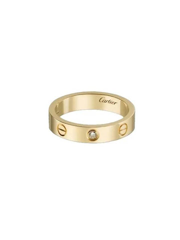 Love Wedding Band Diamond Ring Yellow Gold - CARTIER - BALAAN 1