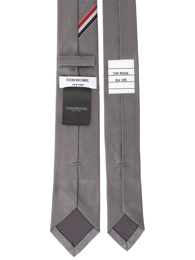 Anchor Jacquard Classic Silk Tie Grey - THOM BROWNE - BALAAN 3